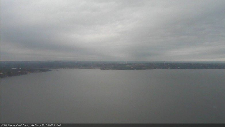 Lake Travis webcam, January 5, 2017 9:05 AM CT