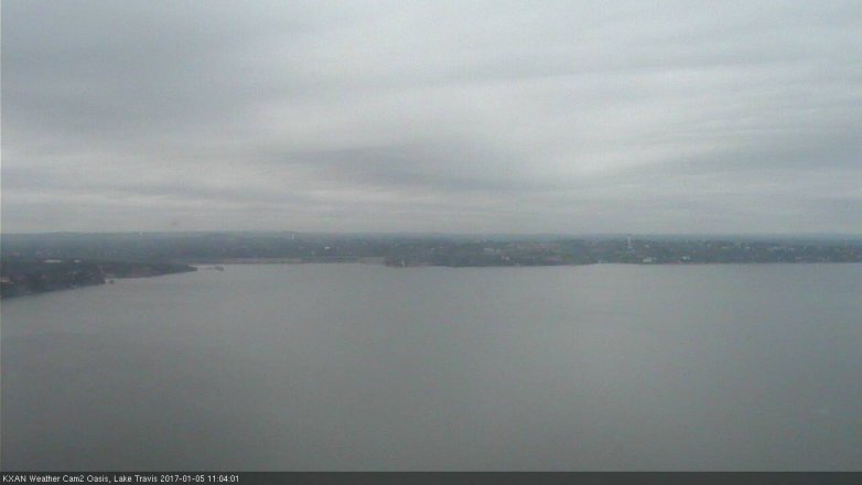 Lake Travis webcam, January 5, 2017 10:35 AM CT