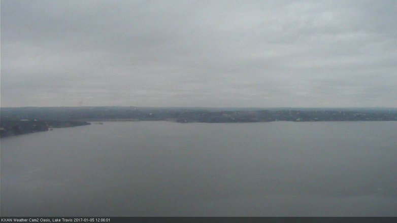 Lake Travis webcam, January 5, 2017 11:20 AM CT