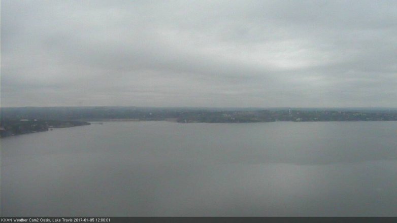 Lake Travis webcam, January 5, 2017 11:25 AM CT