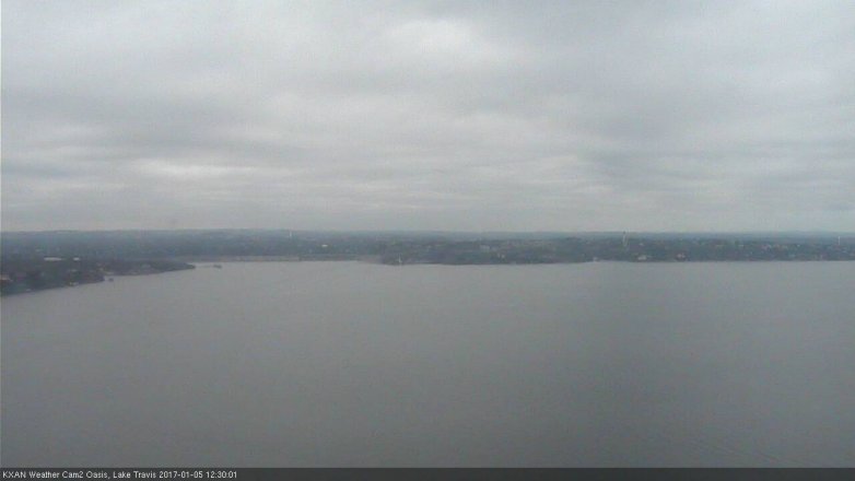 Lake Travis webcam, January 5, 2017 11:35 AM CT