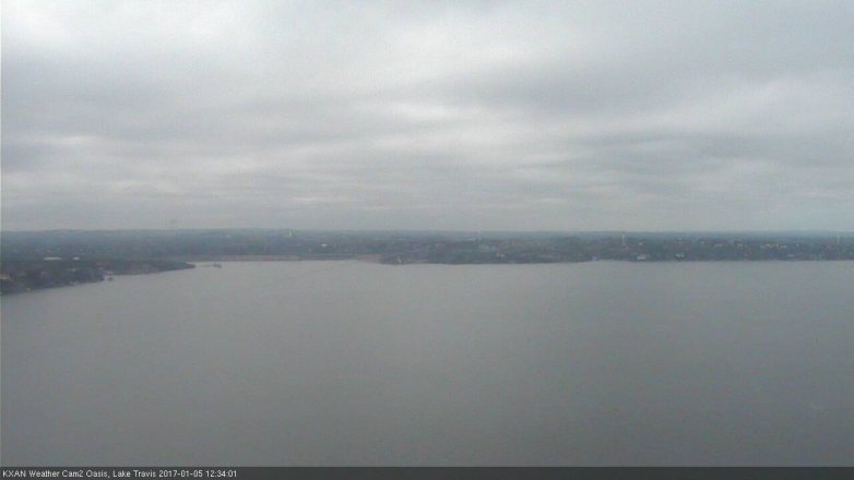 Lake Travis webcam, January 5, 2017 11:50 AM CT