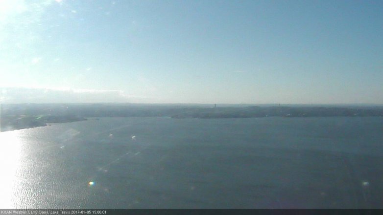 Lake Travis webcam, January 5, 2017 2:10 PM CT