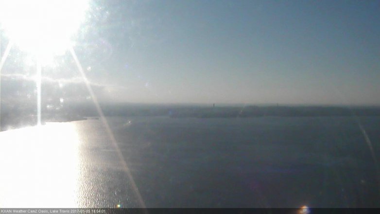 Lake Travis webcam, January 5, 2017 3:30 PM CT