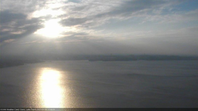 Lake Travis webcam, January 5, 2017 4:15 PM CT