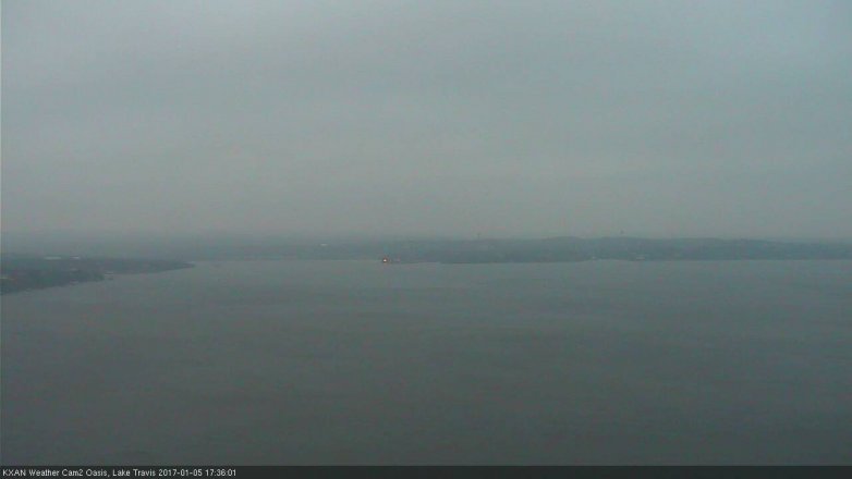 Lake Travis webcam, January 5, 2017 5:00 PM CT