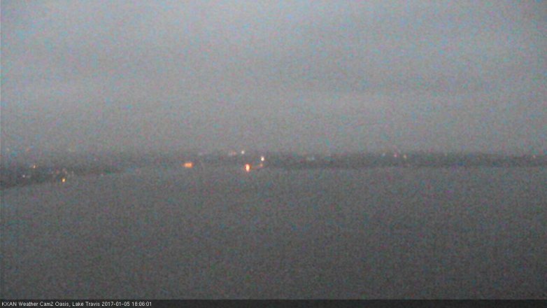Lake Travis webcam, January 5, 2017 5:25 PM CT