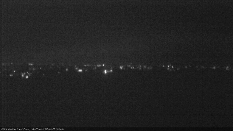 Lake Travis webcam, January 5, 2017 5:55 PM CT
