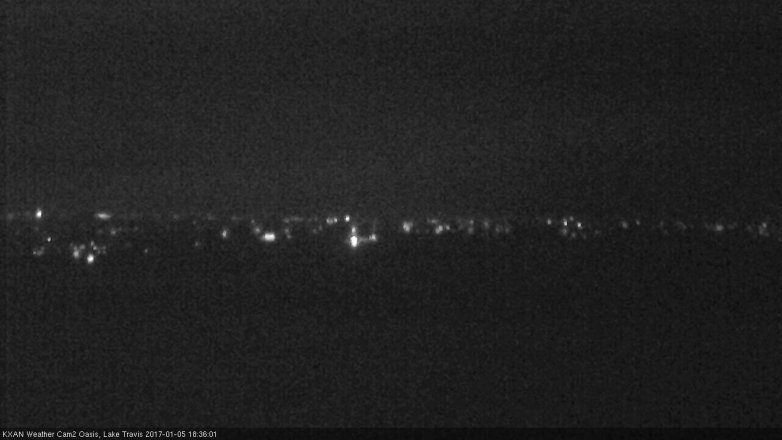 Lake Travis webcam, January 5, 2017 6:05 PM CT