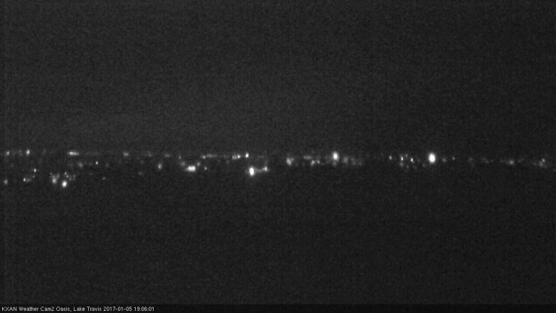 Lake Travis webcam, January 5, 2017 6:20 PM CT