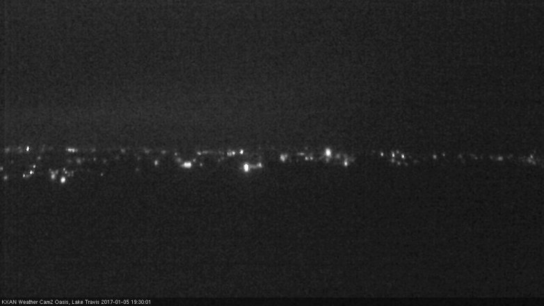 Lake Travis webcam, January 5, 2017 6:55 PM CT