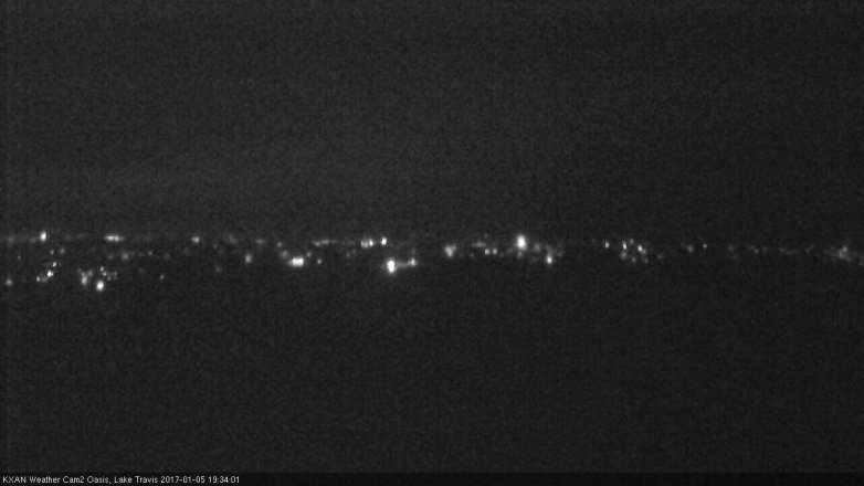 Lake Travis webcam, January 5, 2017 7:00 PM CT