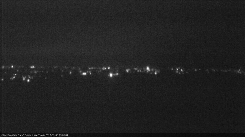 Lake Travis webcam, January 5, 2017 7:05 PM CT