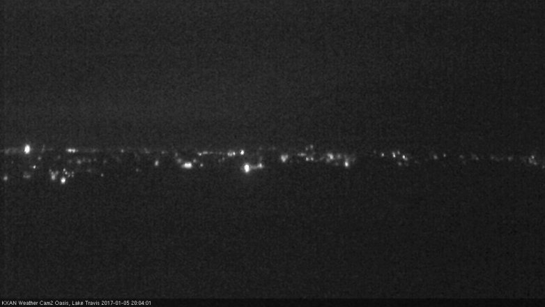 Lake Travis webcam, January 5, 2017 7:35 PM CT