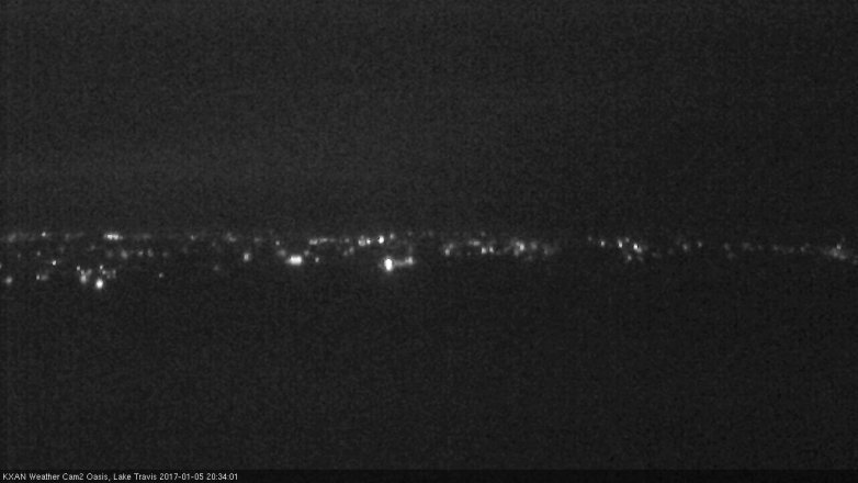 Lake Travis webcam, January 5, 2017 7:40 PM CT