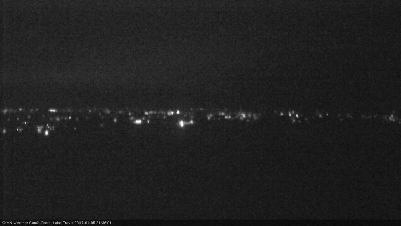 Lake Travis webcam, January 5, 2017 8:45 PM CT