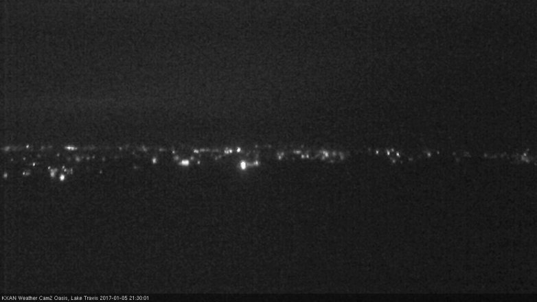 Lake Travis webcam, January 5, 2017 8:50 PM CT