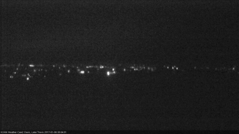 Lake Travis webcam, January 5, 2017 11:20 PM CT