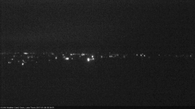 Lake Travis webcam, January 5, 2017 11:45 PM CT