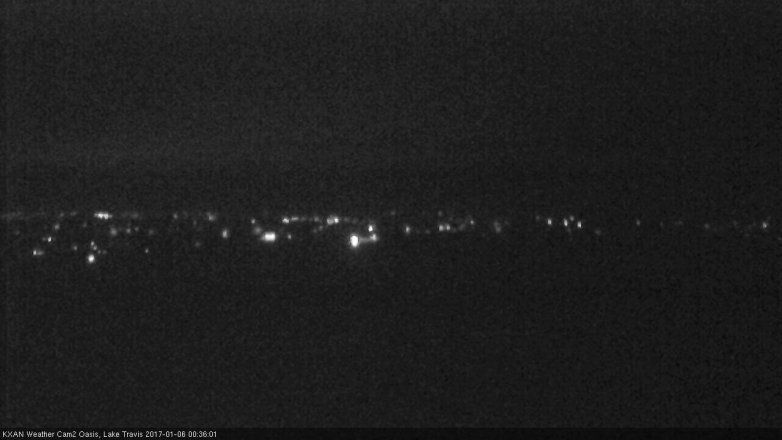 Lake Travis webcam, January 5, 2017 11:55 PM CT