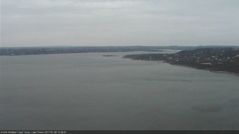 Lake Travis webcam, January 6, 2017 11:35 AM CT