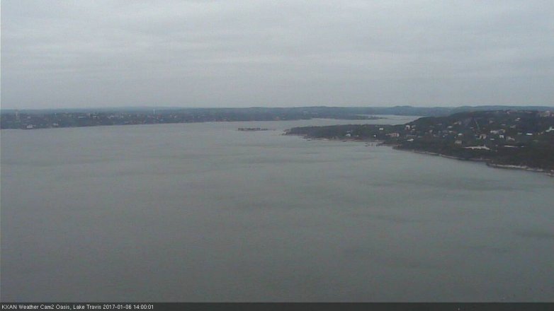 Lake Travis webcam, January 6, 2017 1:05 PM CT