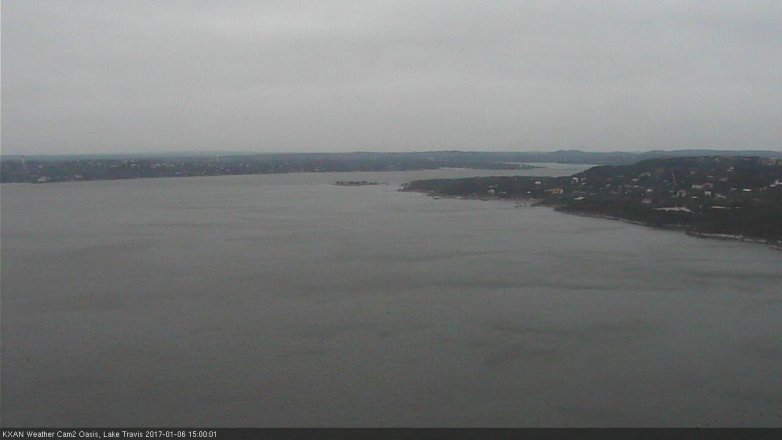 Lake Travis webcam, January 6, 2017 2:10 PM CT