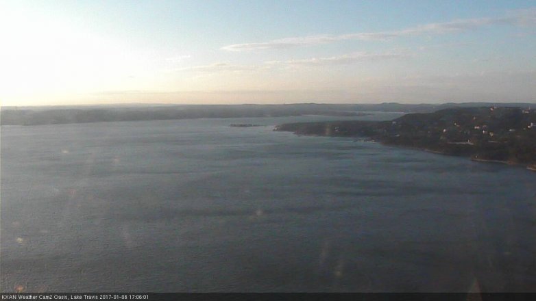 Lake Travis webcam, January 6, 2017 4:15 PM CT