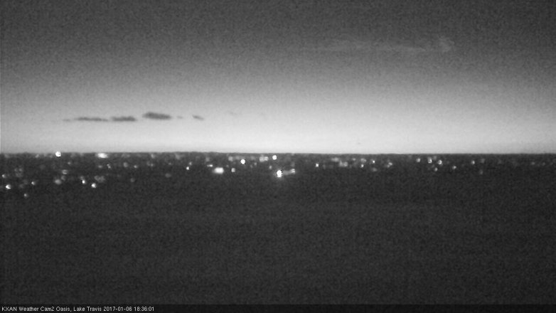 Lake Travis webcam, January 6, 2017 5:50 PM CT
