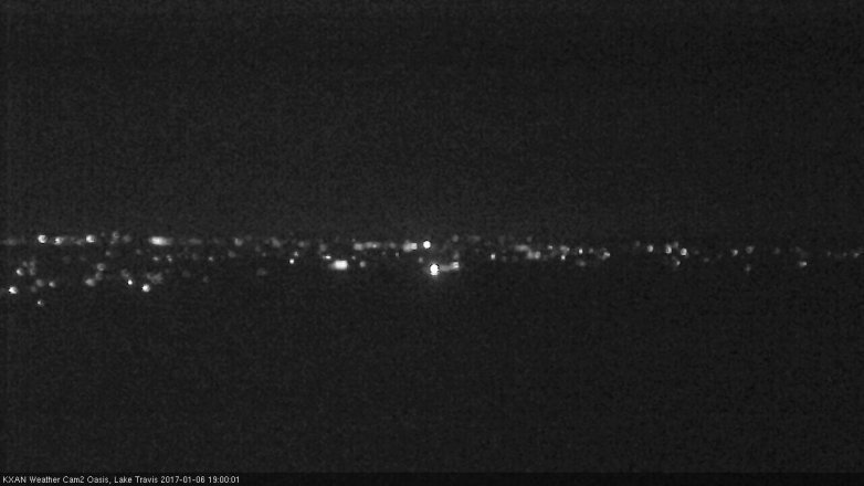 Lake Travis webcam, January 6, 2017 6:10 PM CT