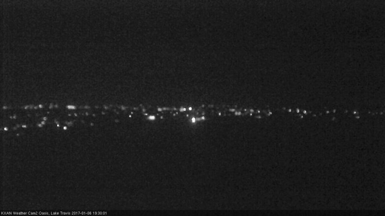 Lake Travis webcam, January 6, 2017 6:45 PM CT