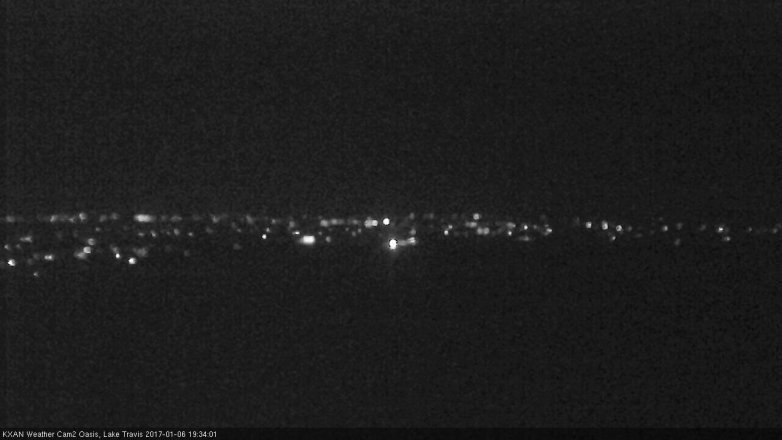 Lake Travis webcam, January 6, 2017 7:00 PM CT