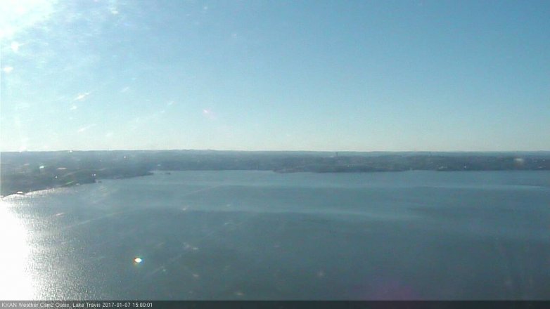 Lake Travis webcam, January 7, 2017 2:20 PM CT