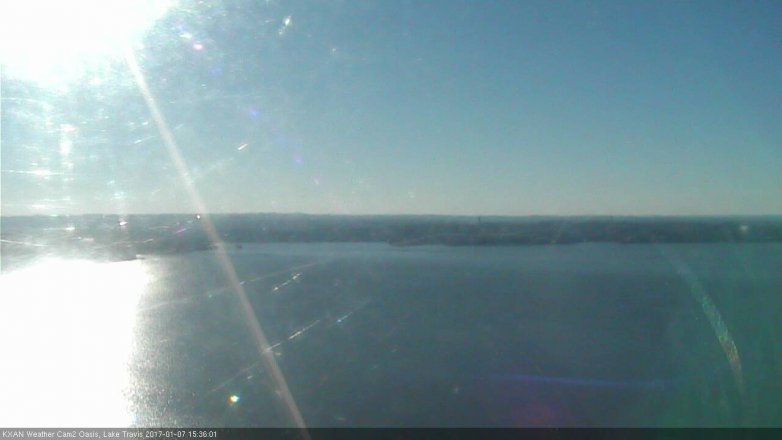 Lake Travis webcam, January 7, 2017 2:50 PM CT