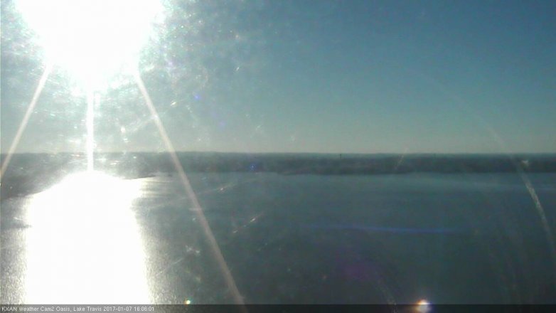Lake Travis webcam, January 7, 2017 3:30 PM CT
