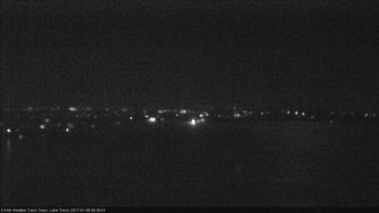 Lake Travis webcam, January 7, 2017 12:00 AM CT