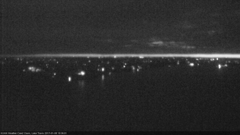 Lake Travis webcam, January 8, 2017 6:05 PM CT