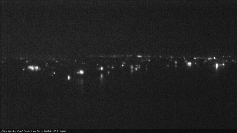 Lake Travis webcam, January 8, 2017 8:55 PM CT