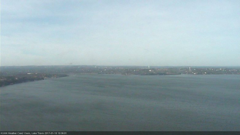 Lake Travis webcam, January 10, 2017 10:00 AM CT