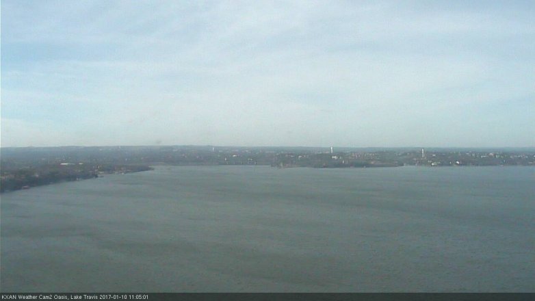 Lake Travis webcam, January 10, 2017 10:10 AM CT