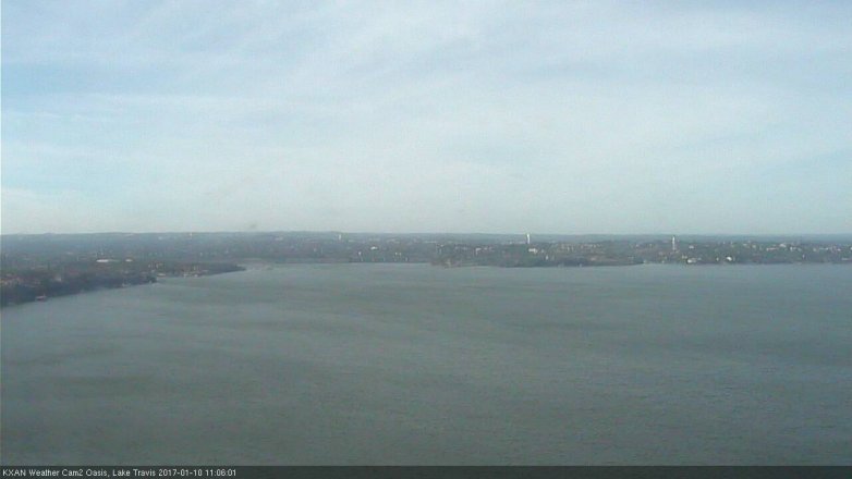 Lake Travis webcam, January 10, 2017 10:30 AM CT