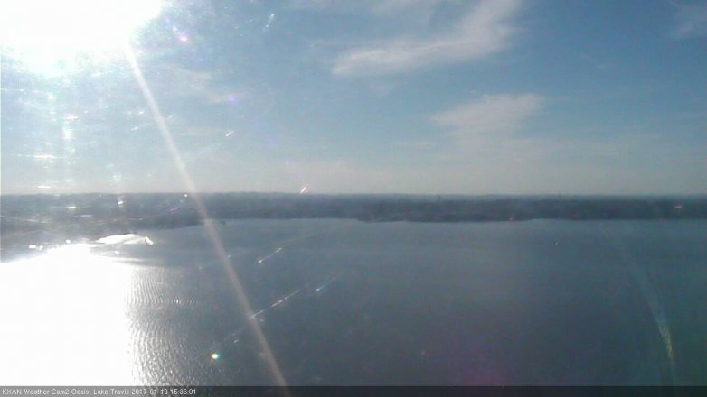 Lake Travis webcam, January 10, 2017 3:05 PM CT