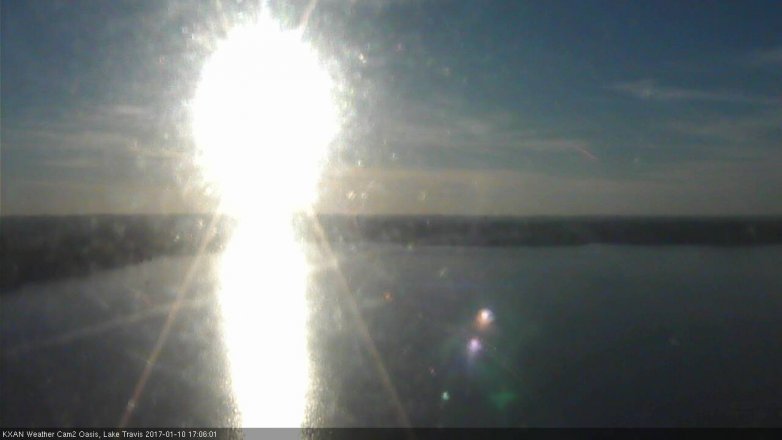 Lake Travis webcam, January 10, 2017 4:20 PM CT
