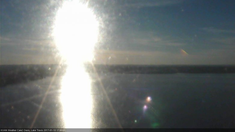 Lake Travis webcam, January 10, 2017 4:25 PM CT