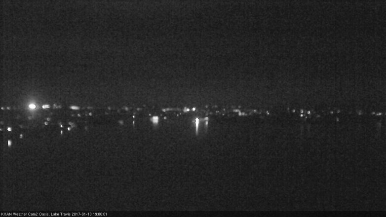 Lake Travis webcam, January 10, 2017 6:10 PM CT