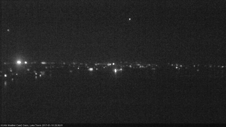 Lake Travis webcam, January 10, 2017 7:40 PM CT
