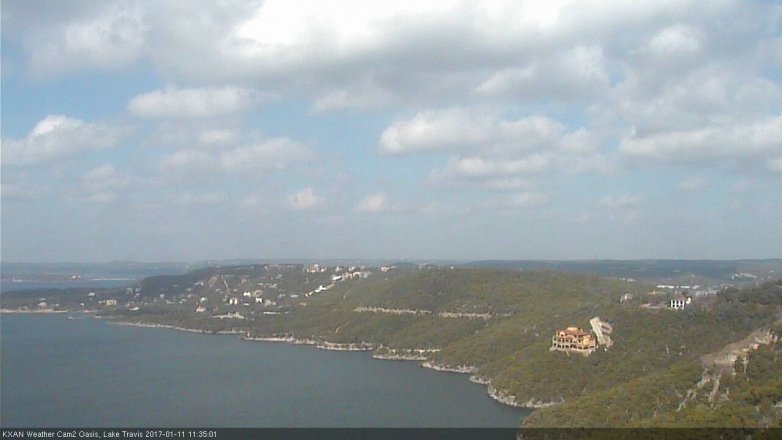 Lake Travis webcam, January 11, 2017 10:50 AM CT