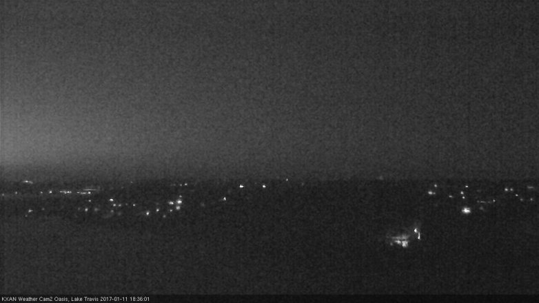 Lake Travis webcam, January 11, 2017 5:40 PM CT