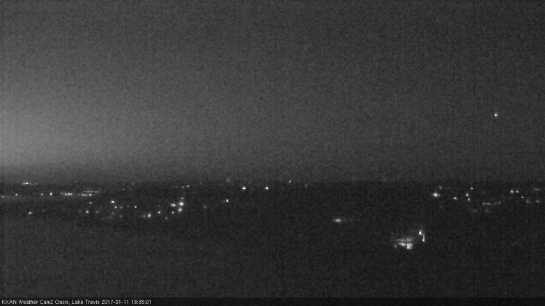 Lake Travis webcam, January 11, 2017 5:50 PM CT