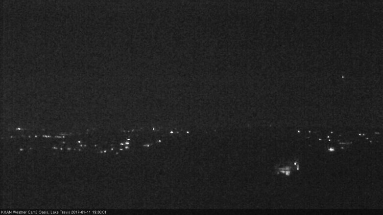 Lake Travis webcam, January 11, 2017 6:40 PM CT